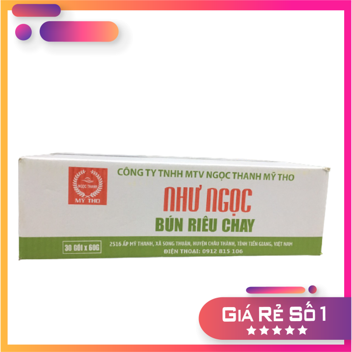BÚN RIÊU CHAY NHƯ NGỌC 👉THÙNG 30 GÓI👉 { DAI LÀ DAI NGON LÀ NGON}