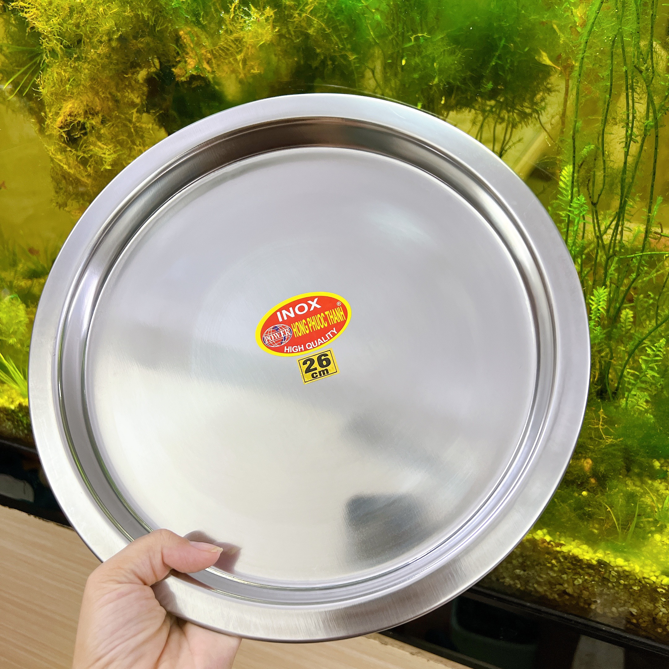 Lót bếp cồn - Khay tròn để bếp cồn 26cm