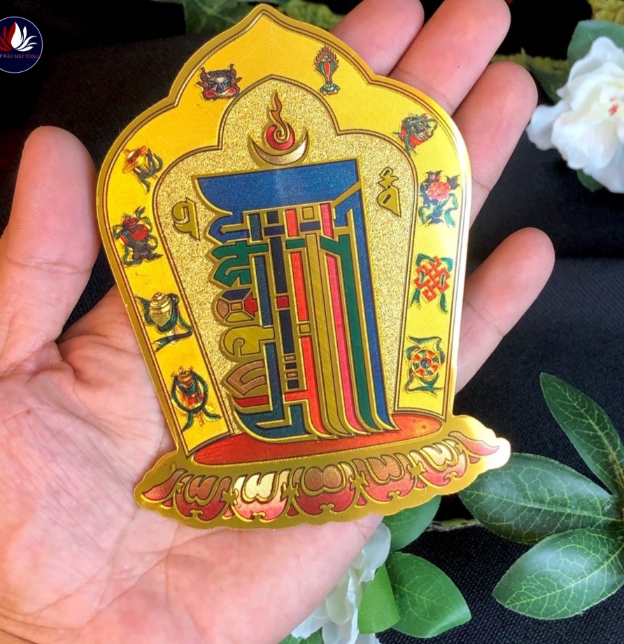 Miếng dán Thời Luân Kim Cang Kalachakra -Pháp Bảo Mật Tông
