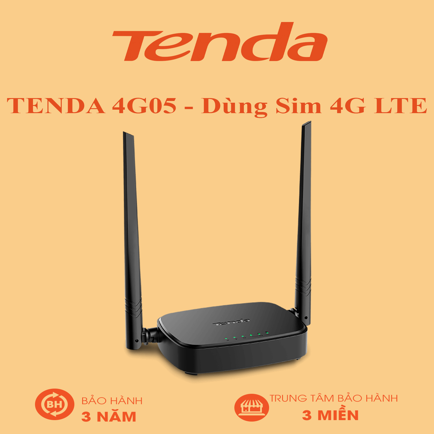 TENDA 4G05 - Dùng Sim 4G LTE - Bảo Hành 36 Tháng