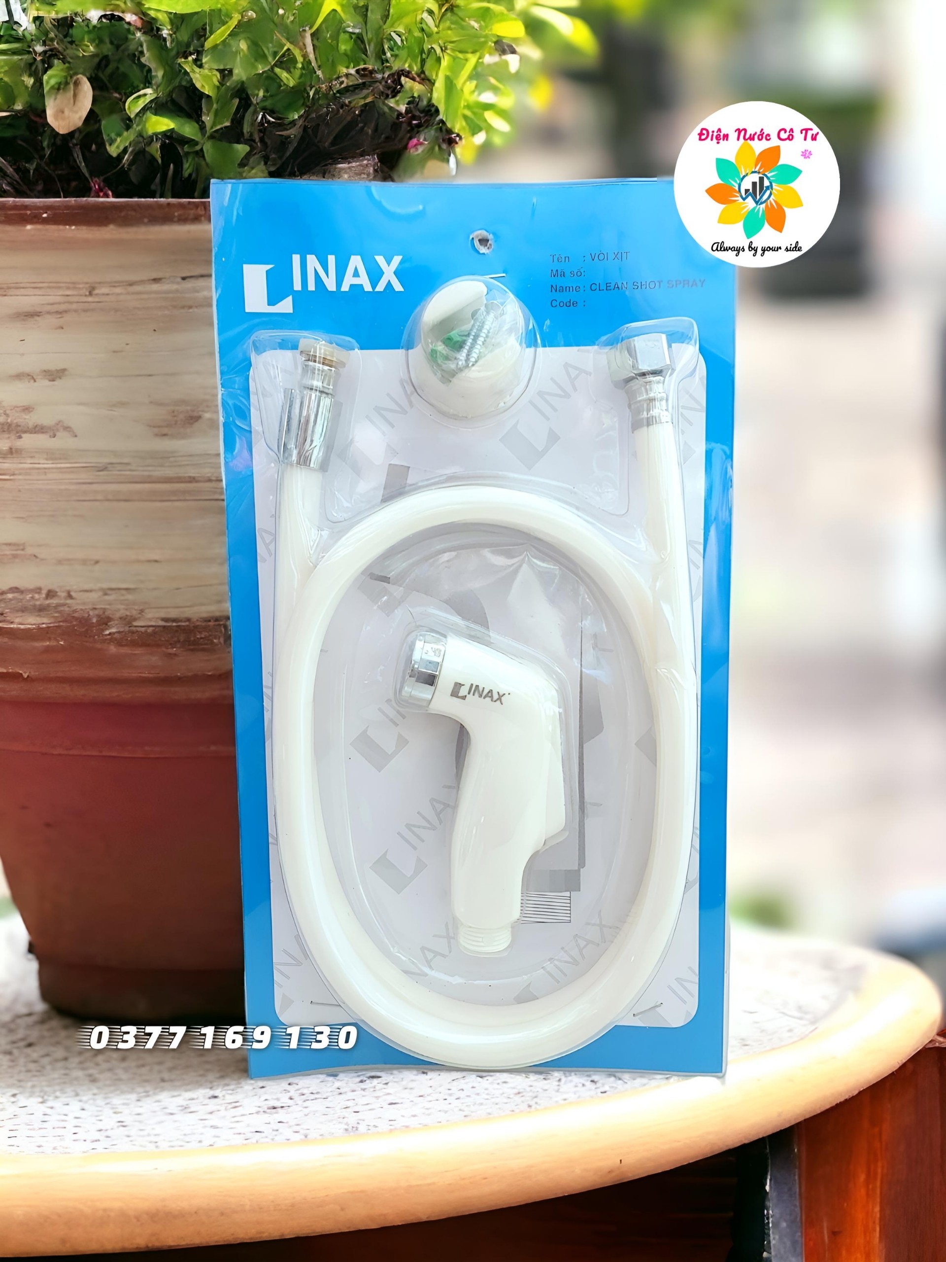 Bộ vòi xịt vệ sinh Nhựa LINAX - dây xịt - vòi xịt - bộ xịt vệ sinh cho nhà trọ giá rẻ