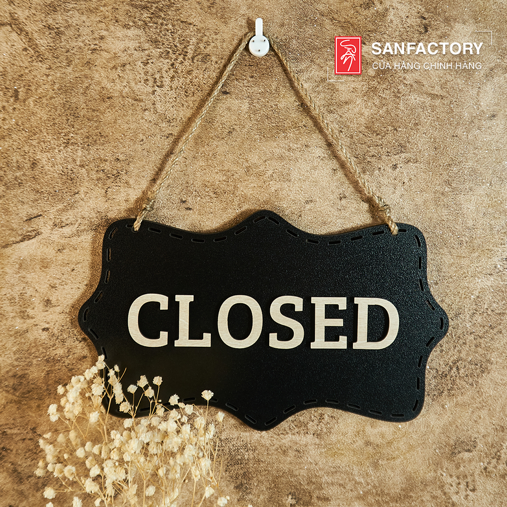 Bảng treo SAN-OC07: bảng Open – Closed 2 mặt
