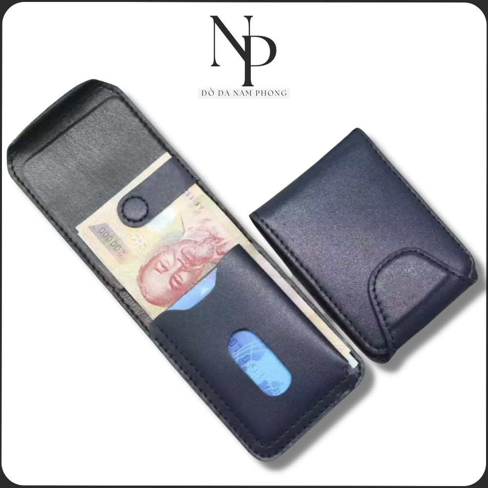 Ví Sen/Ví Nam thời trang da bò nguyên miếng lót da dê gọn nhẹ tiện lợi NP05-Bảo hành 12 tháng