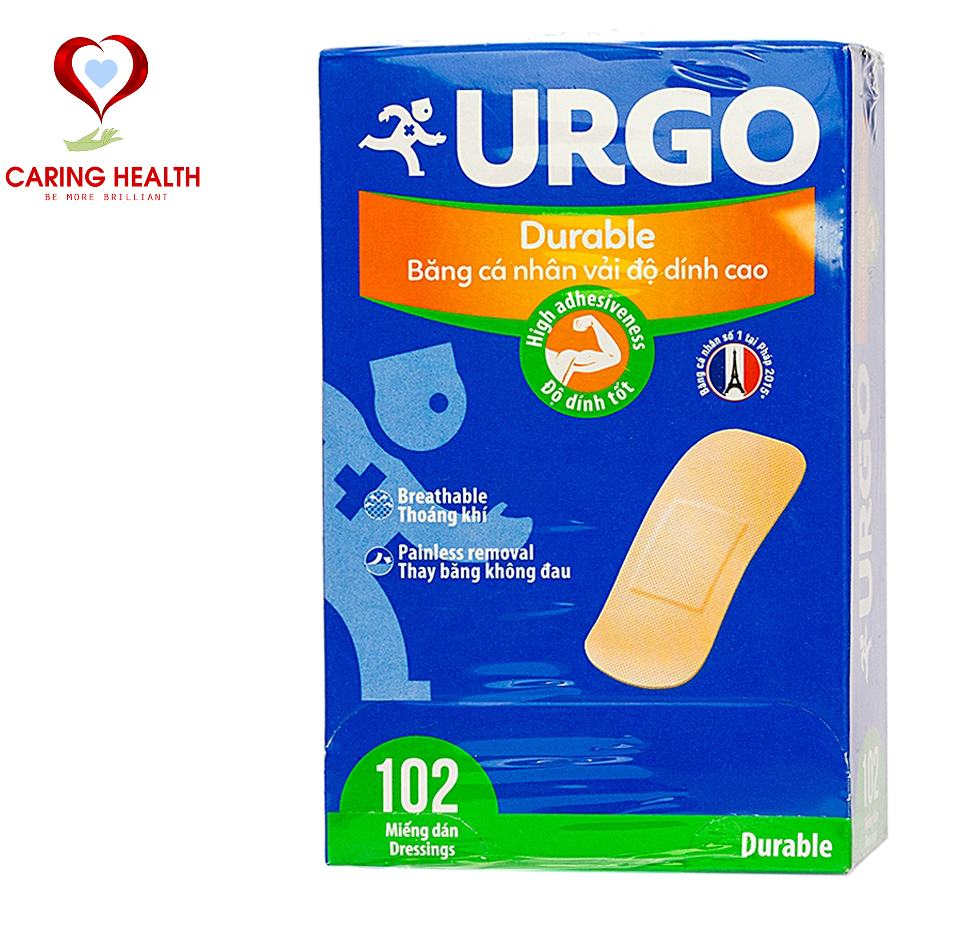 Băng cá nhân độ dính cao Urgo Durable