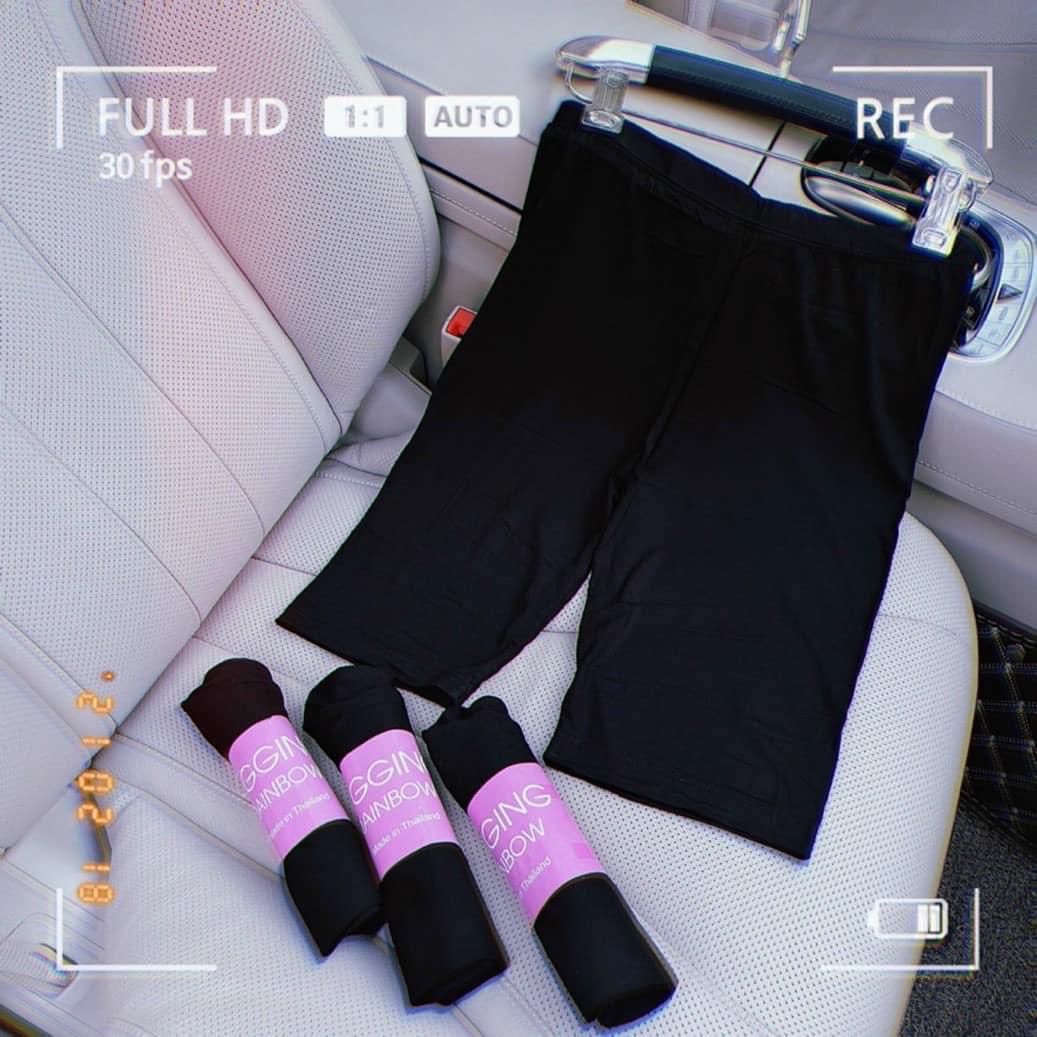 Quần legging ngố trơn nữ