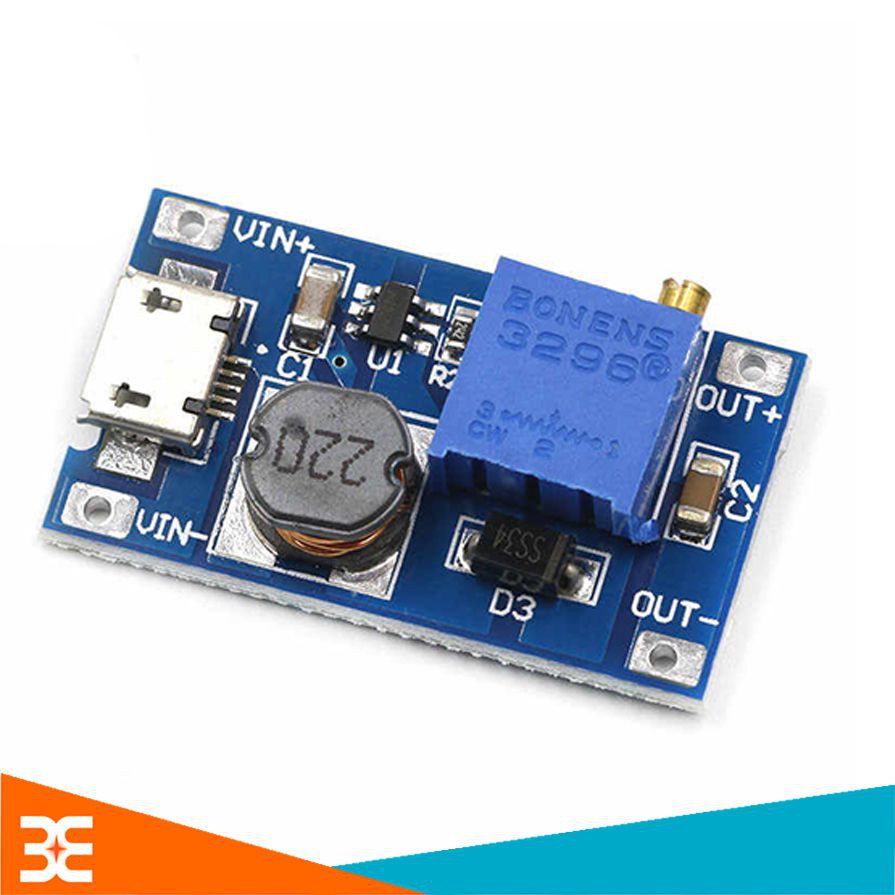 Mạch Tăng Áp 5V -26V 2A Mini có Cổng Micro USB ( XY-016 | MT3608 )-2A