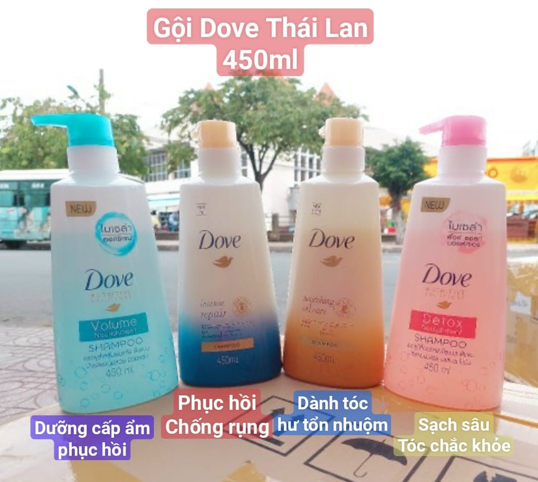 Dầu gội Dove Thái Lan 450ML - 480ML