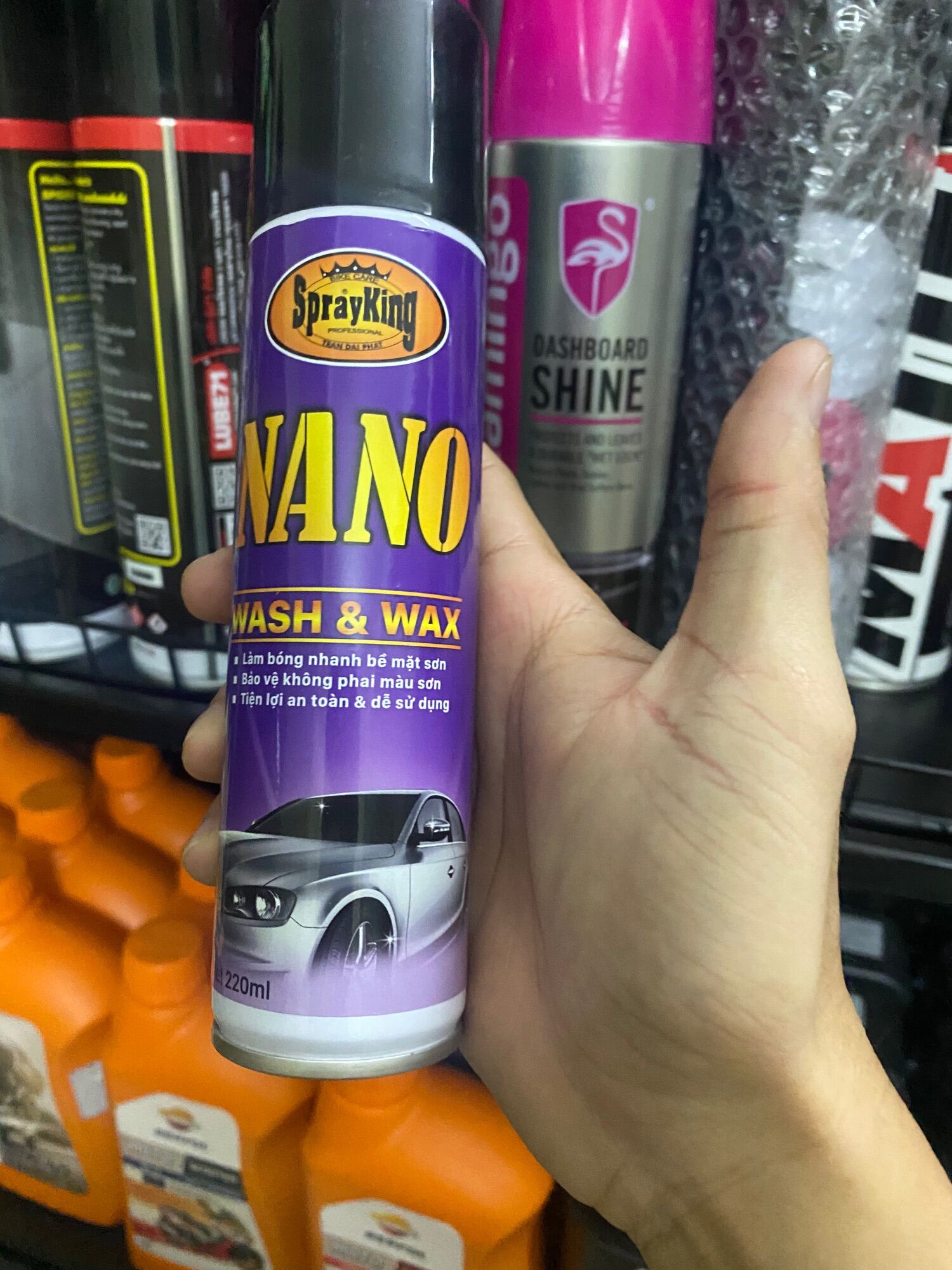 [Tặng khăn]Làm đẹp dàn áo tân trang xe SPRAYKING NANO