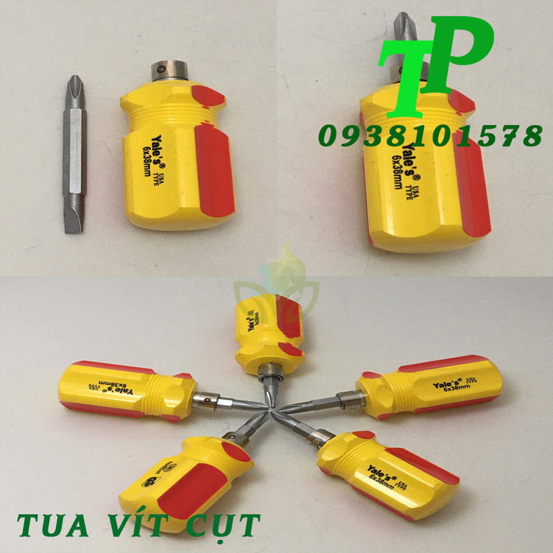 Tua vít cụt yale, bake ngắn 2 đầu
