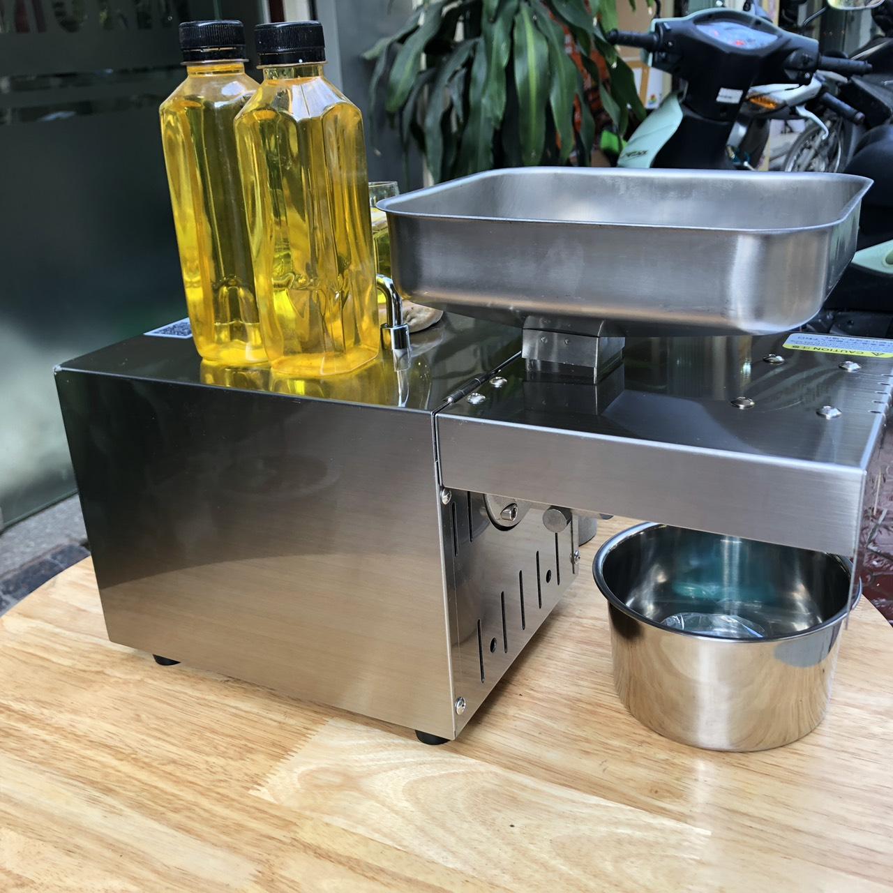 [Trả góp 0%]Máy ép dầu lạc mè đậu nành sachi óc chó ... năng lực 2-3 lít dầu mỗi giờ (kèm ảnh thật)