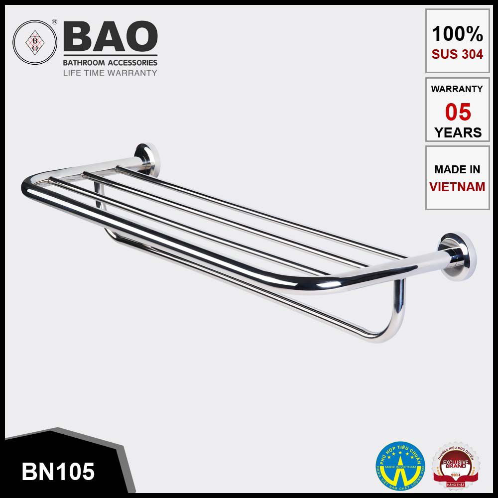 [HCM]Thanh máng khăn tầng BAO-BN 105 (INOX 304)