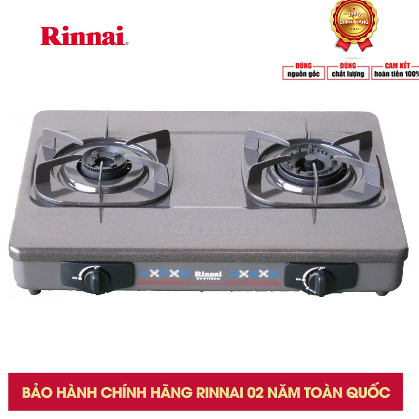[Voucher 7% Max 800K] BẾP GAS RINNAI RV-615SLIM(G)