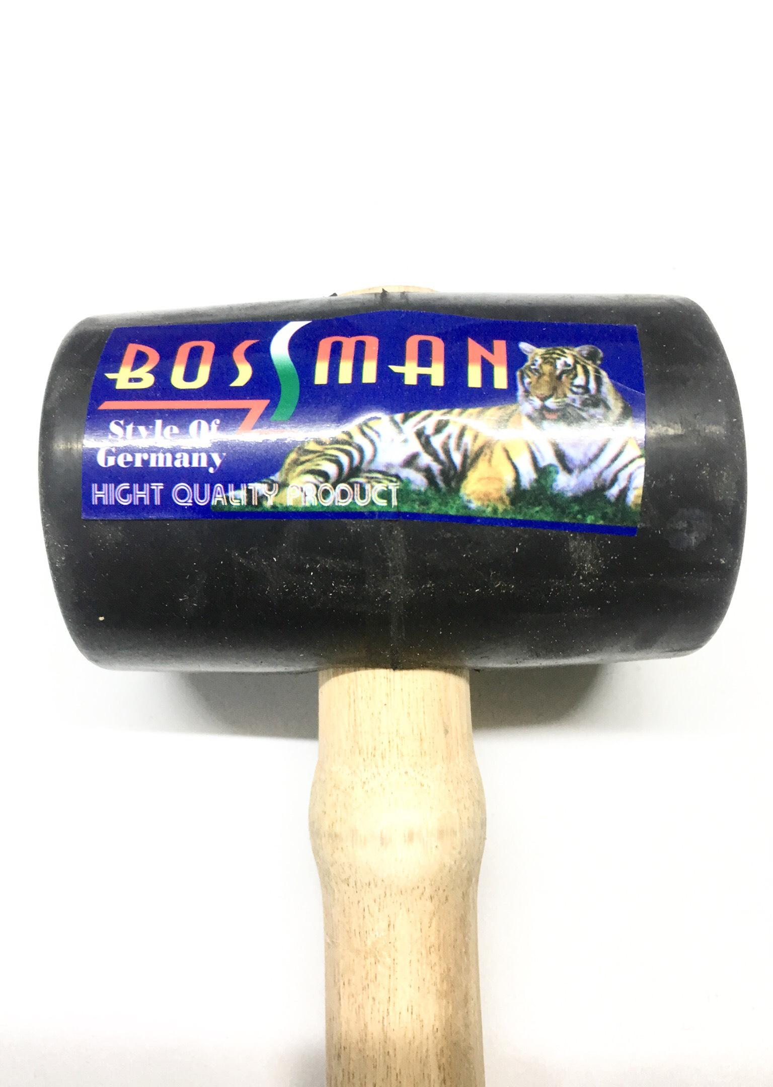 Búa cao su Trung cán gỗ hiệu Bossman