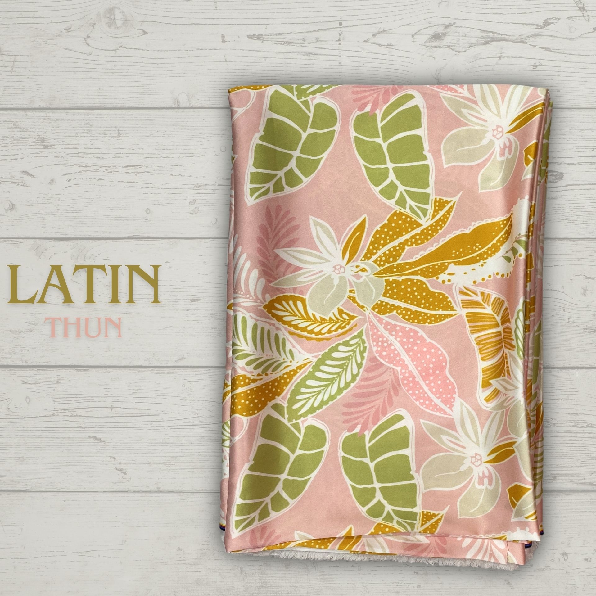 Vải lụa latin hoa co giãn mịn rũ MS6532