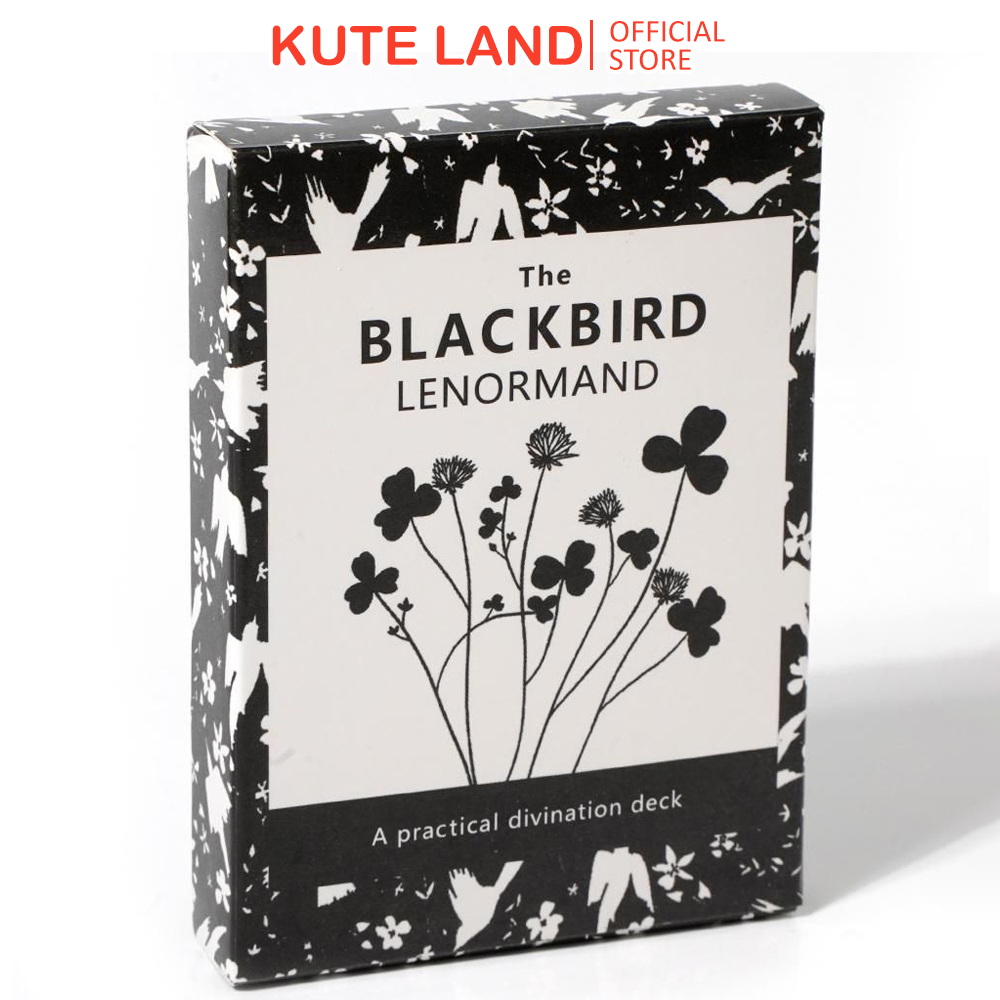 Bộ bài Blackbird Lenormand 36 lá bài tặng đá thanh tẩy