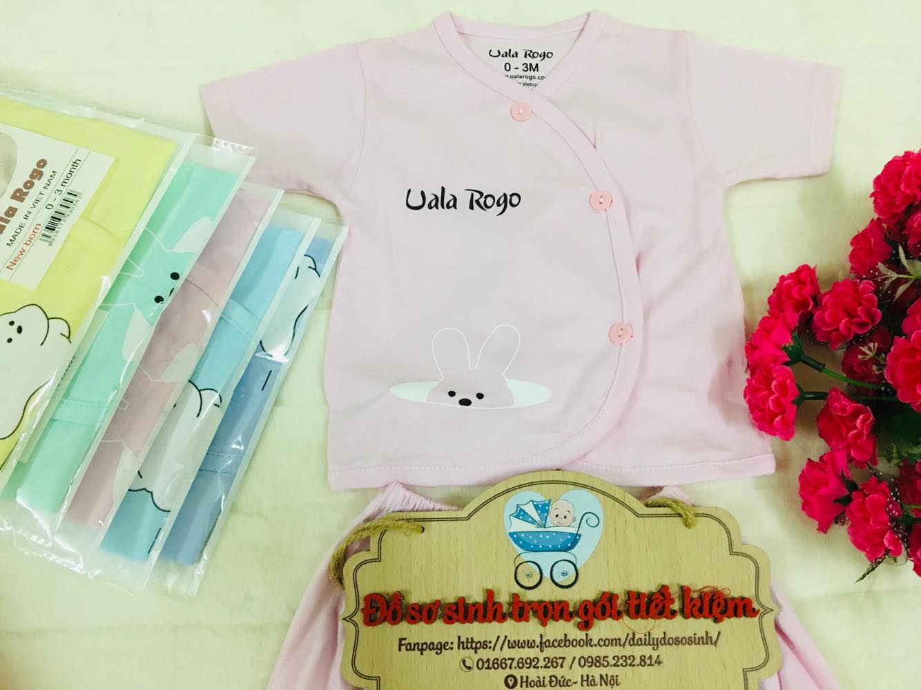 Bộ cộc hè Uara Rogo chất cotton đẹp cho bé