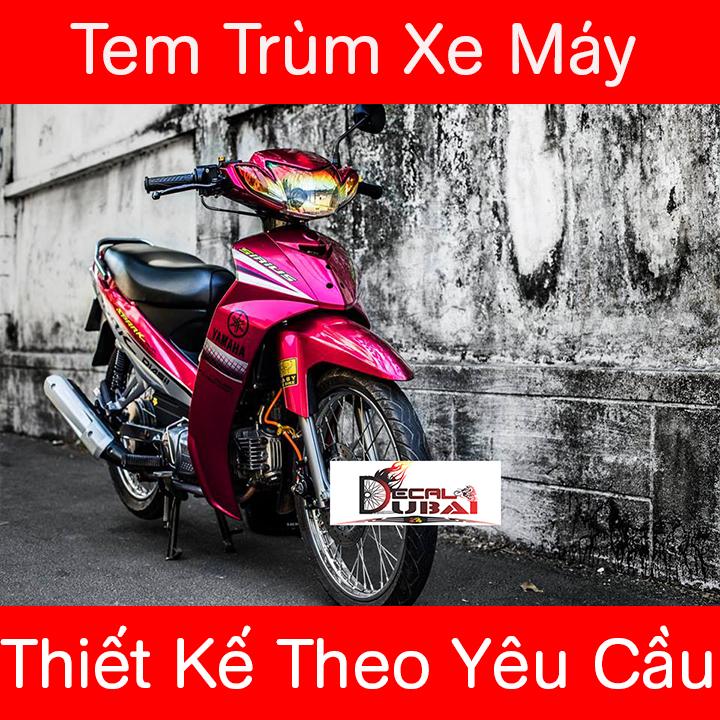 Tem Trùm Xe Sirius Spark Hồng Tím