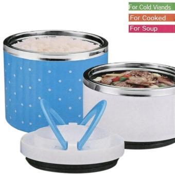 Camen chấm bi 1 ngăn giữ nhiệt
