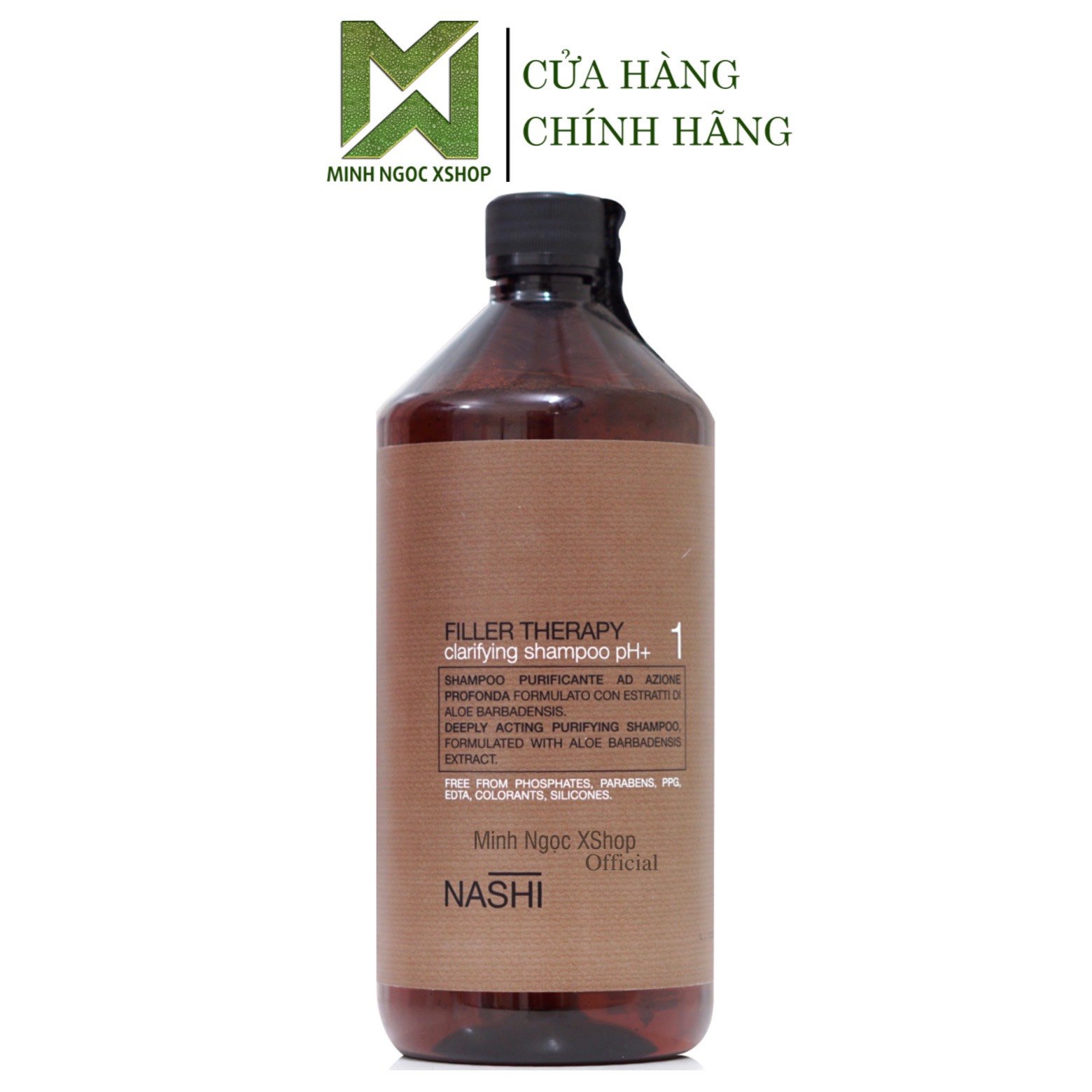 Dầu gội làm sạch tóc Nashi Filler Therapy chai số 1 1000ML