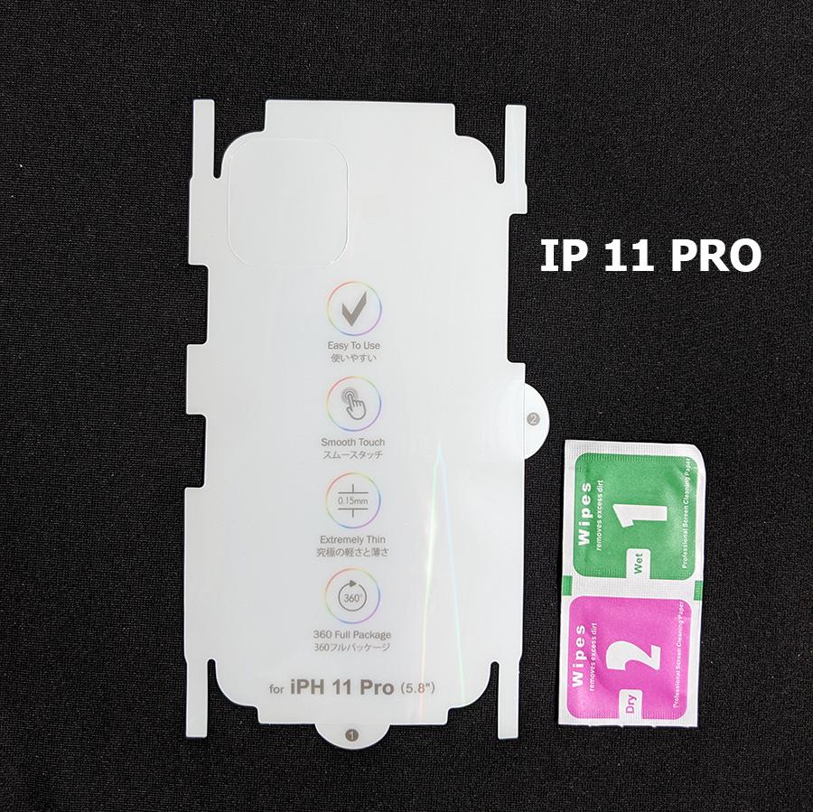 Dán chống xước PPF full viền mặt lưng Iphone