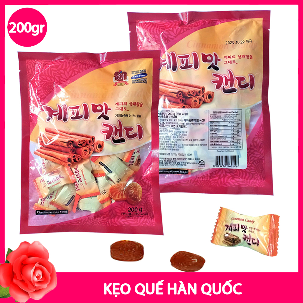 KẸO QUẾ CỨNG HÀN QUỐC 200G