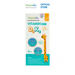 Thực phẩm bảo vệ sức khỏe Vitamin D3 K2 dạng xịt Hộp 1 chai 25ml thumbnail