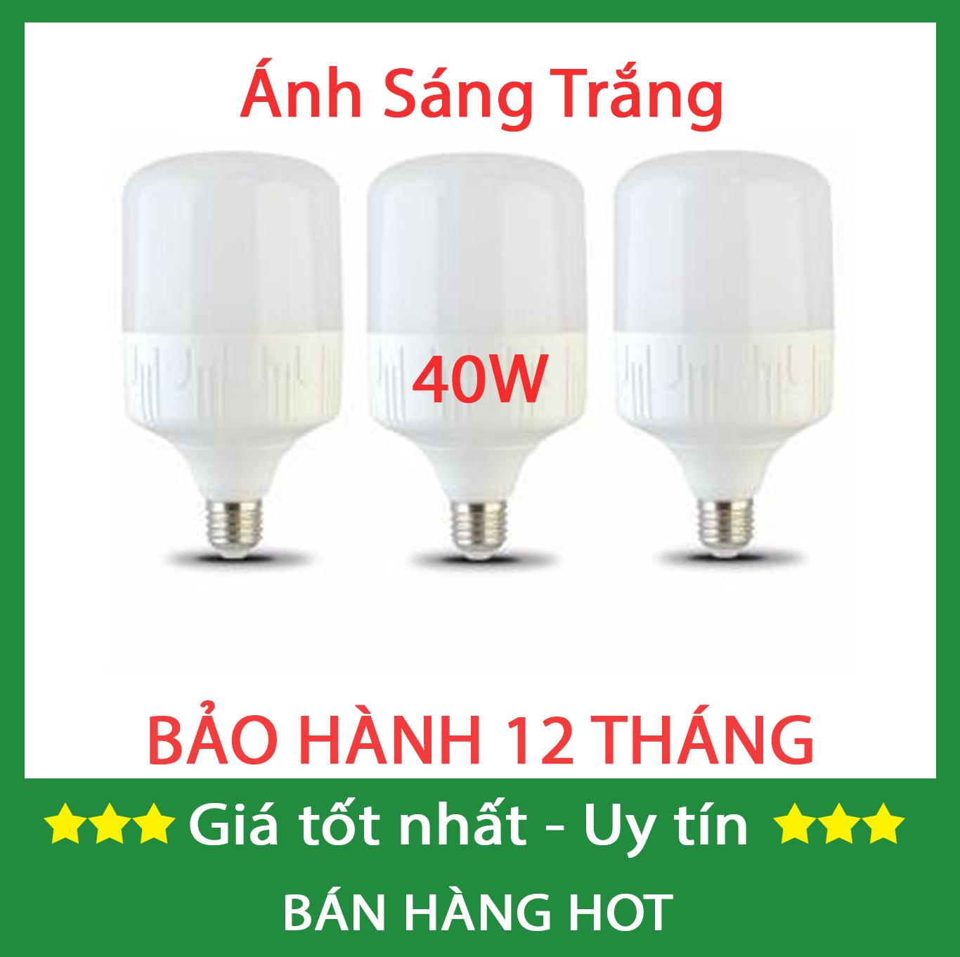 [Hàng bán chạy giá sĩ] Bộ 3 bóng đèn led 40w (ánh sáng trắng / ánh sáng vàng)