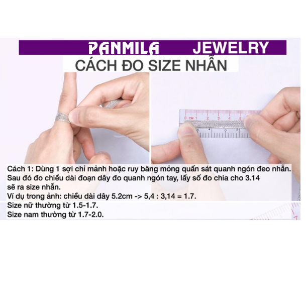 Nhẫn bạc THẬT đính đá - Nhẫn bạc nữ Panmila (TS-NN.A9)