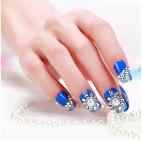 Bộ 24 Móng tay giả , nail giả , móng giả A32 ( keo sẵn sau các móng tay )