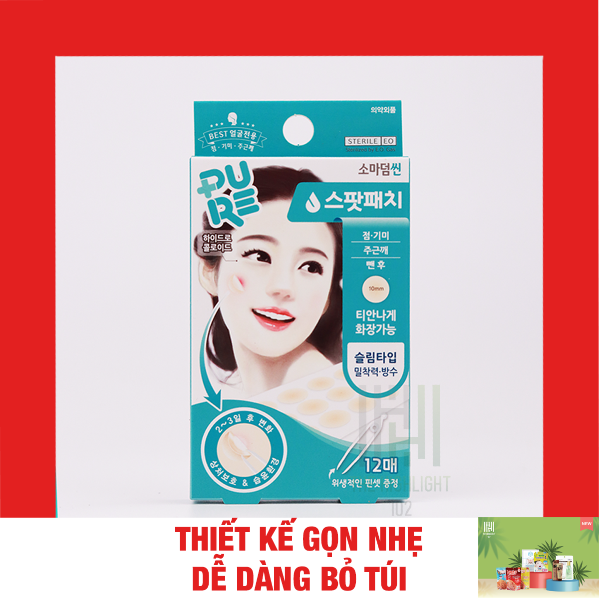 Combo 5 Miếng Dán Mụn Somaderm 12 ( Hộp 12 Miếng)