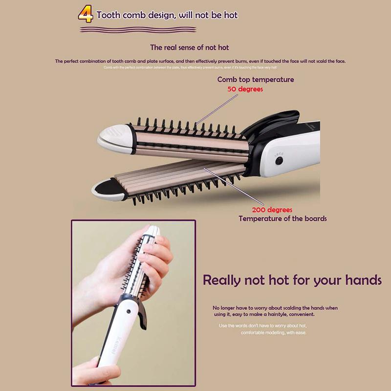 Máy uốn tóc 3 in 1 mức nhiệt KEMEI 6877