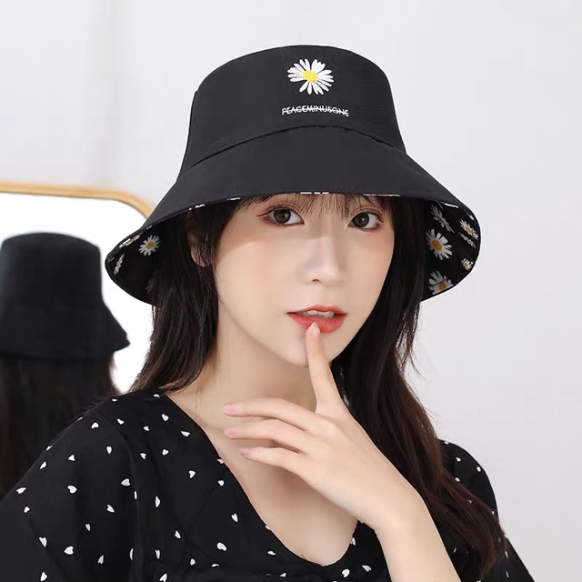 Nón Bucket 2 Mặt - Cúc Hoạ Mi In Full