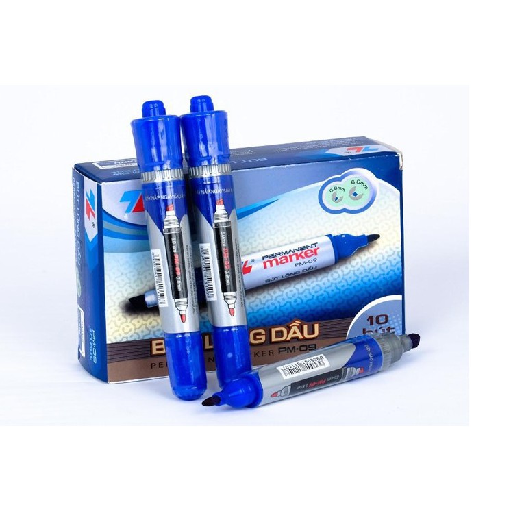 Hộp 10 cây bút lông dầu thiên long pm-09