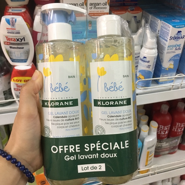 Sữa tắm gội 2 in 1 Klorane bebe Pháp cho bé
