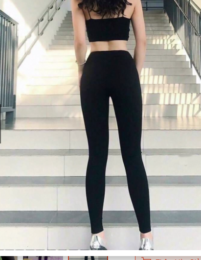 Quần legging DÀI cuộn hồng đủ size