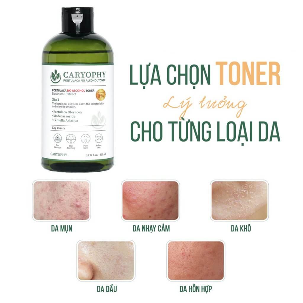 Nước Hoa Hồng Caryophy Portulaca Toner 210ml