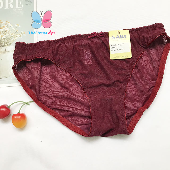 [HCM]Quần lót nữ thun bông ép Saki đẹp - QL277