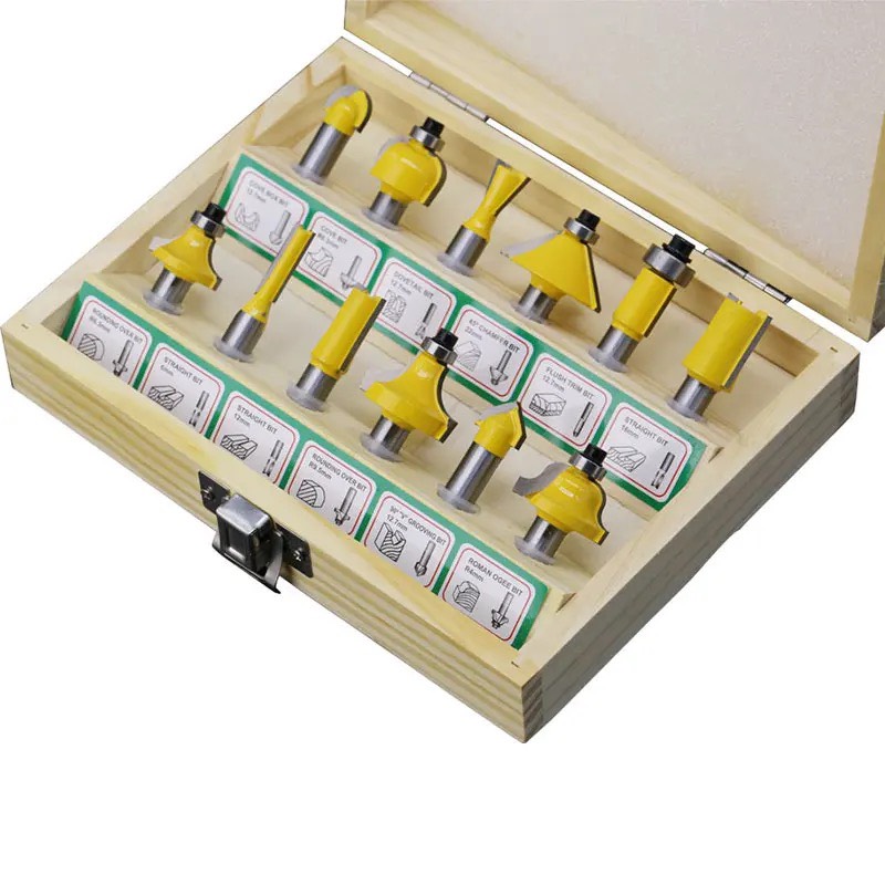 Bộ mũi dao phay gỗ cốt 6.35mm
