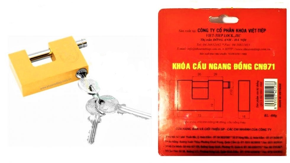 [HCM]Khóa cầu ngang Việt Tiệp CN971