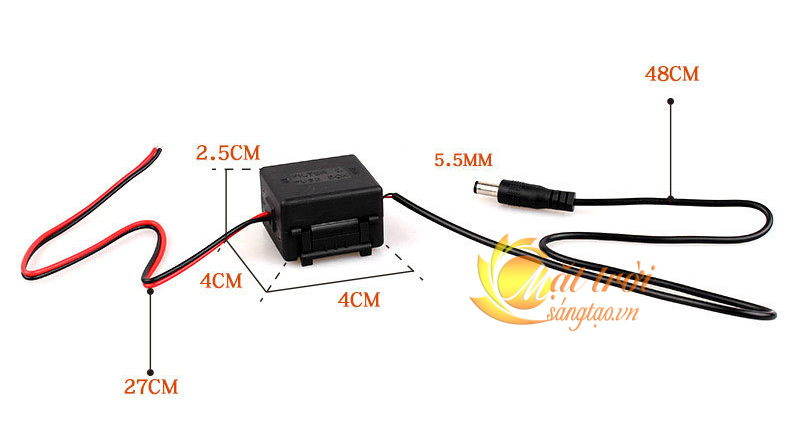 Đổi nguồn từ 24VDC sang 12VDC