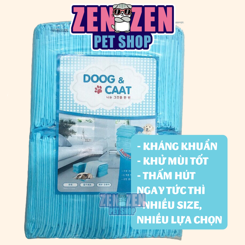Miếng lót chuồng cho Chó Mèo DOOG & CAAT siêu thấm hút - Miếng lót vệ sinh cho thú cưng giá rẻ, siêu thấm hút