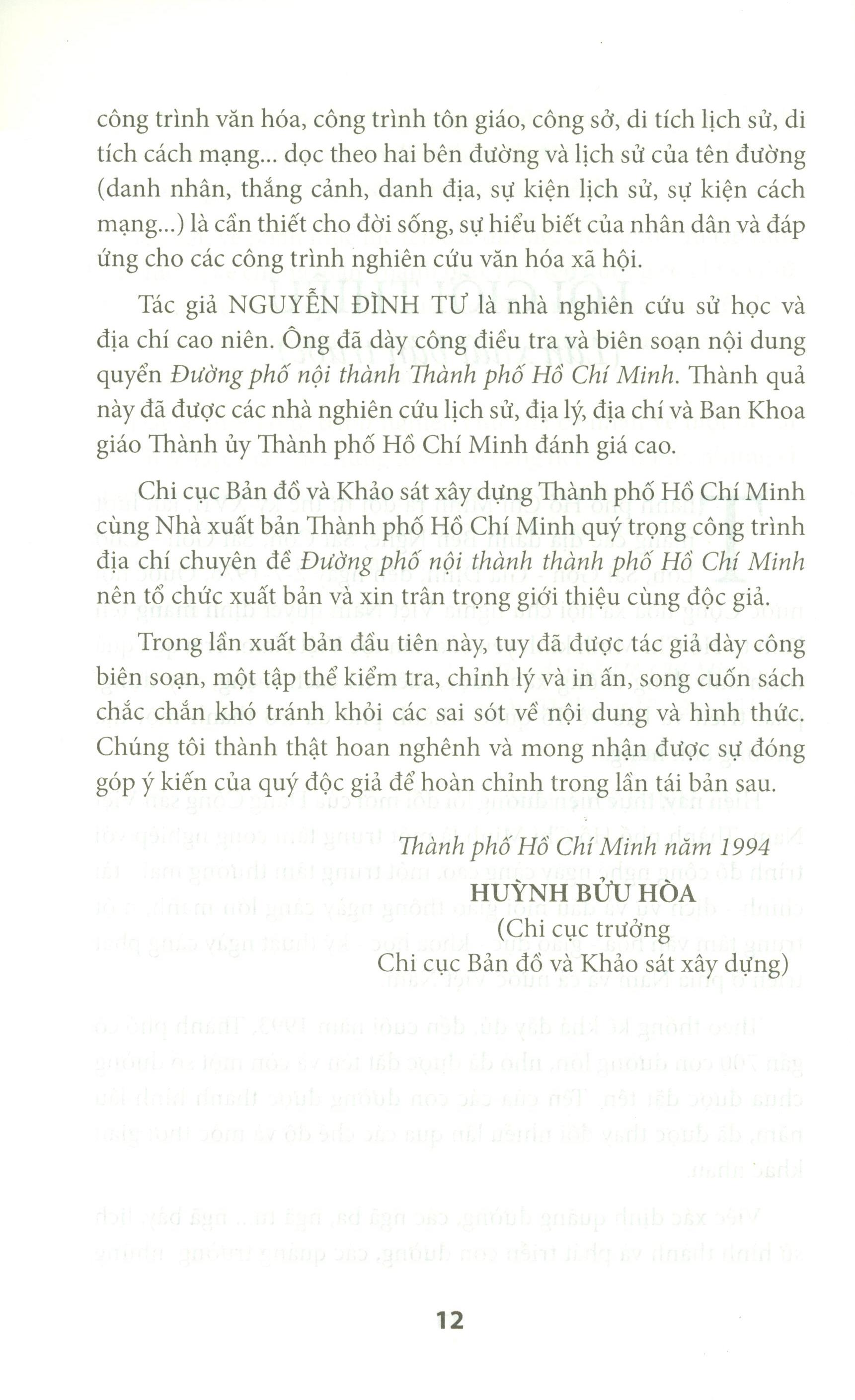 Đường Phố Nội Thành Thành phố Hồ Chí Minh