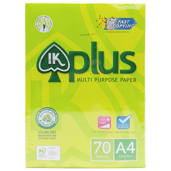 A4 IK plus 70gsm/carton paper