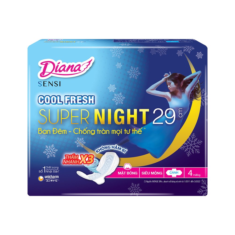 GIFT - Diana Cool Fresh Night 29cm (4 miếng/gói)