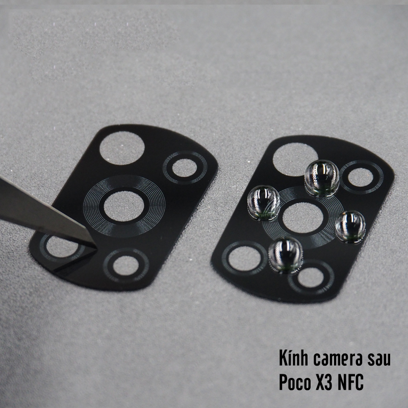 Mặt kính camera sau cho Poco X3 NFC