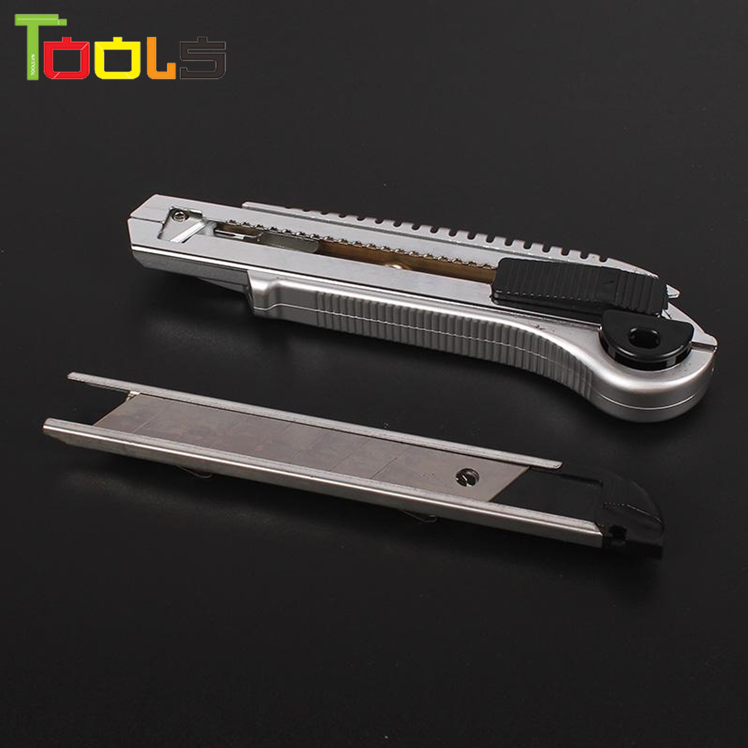 Dao trổ - Dao rọc giấy thay lưỡi liên tục Linbon LB005A (Kèm 5 lưỡi dao thép)