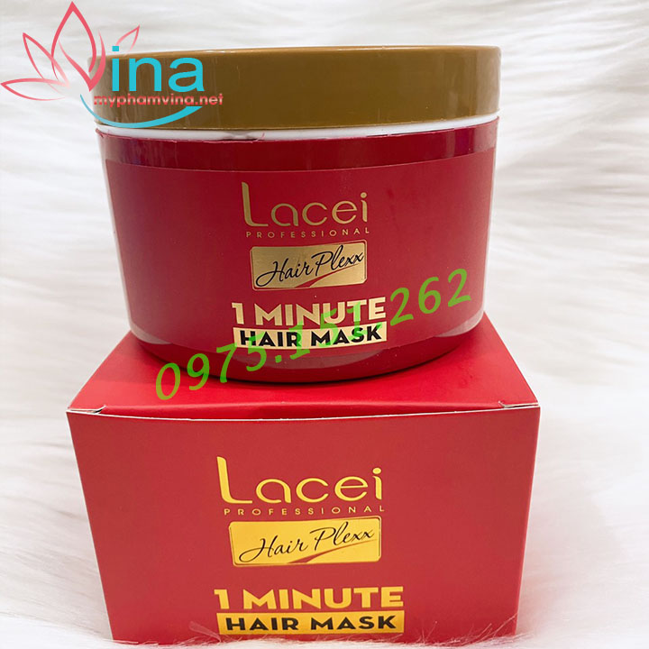 [HCM]HẤP DẦU PHỤC HỒI TÓC LACEI 1 PHÚT HAIR PLEXX MASK 300ML (đỏ)
