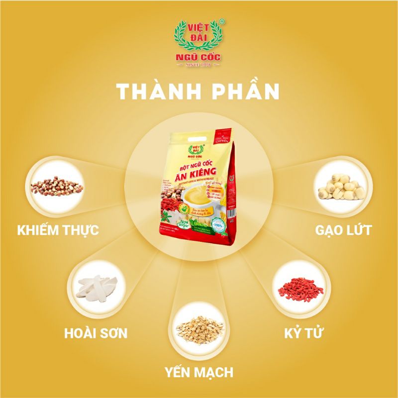 Bột ngủ cốc ăn kiêng việt đài 525g