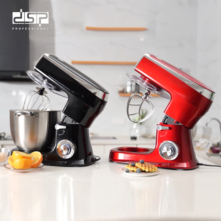 Máy trộn bột, đánh trứng 7 lít cao cấp nhãn hiệu DSP KM3051, công suất 1500W- hai màu chọn lựa: đen, đỏ (Bảo hành 12 tháng)