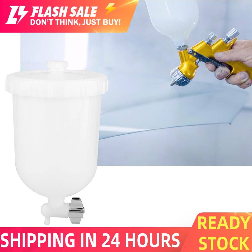 Side Feed Paint Cup 400ml Spray Pot Side Feed Plastic Paint Cup for W101 W71 R-2 K-2 F-2 Spray